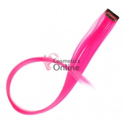 Extensie de par suvita simpla dreapta Vigurous de 50 cm cu clips SUV102 - Roz Neon